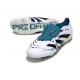 Scarpa Adidas Predator Elite Tongue FG Bianco Nero Ciano 