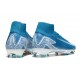 Nike Air Zoom Mercurial Superfly 10 Elite FG Blu Bianco