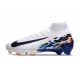 Nike Air Zoom Mercurial Superfly 10 Elite FG Bianco Nero Blu