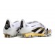 Scarpa Adidas Predator Elite Tongue FG Ftwr Bianco Nero Oro Met