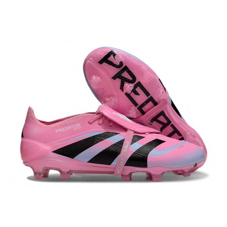 Scarpa Adidas Predator Elite Tongue FG Rosa Nero