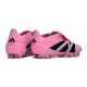 Scarpa Adidas Predator Elite Tongue FG Rosa Nero