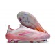 Adidas Scarpa F50 Elite Senza Lacci FG Rosa Bianco