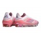 Adidas Scarpa F50 Elite Senza Lacci FG Rosa Bianco