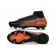 Nike Air Zoom Mercurial Superfly 10 Elite FG Nero Arancione Giallo