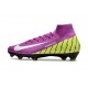 Nike Air Zoom Mercurial Superfly 10 Elite FG Viola Giallo Bianco