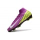 Nike Air Zoom Mercurial Superfly 10 Elite FG Viola Giallo Bianco