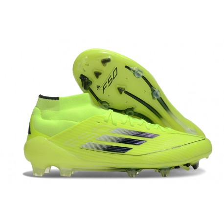 Adidas Scarpa F50 Elite Mid FG Giallo Solar Nero