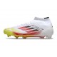 Adidas Scarpa F50 Elite Mid FG Bianco Rosso Giallo