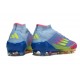 Adidas Scarpa F50 Elite Mid FG Blu Fusion Limone Lucido Rosa Lucido