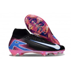 Nike Zoom Mercurial Superfly X Elite FG Nero Bianco Rosa Blu