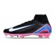 Nike Zoom Mercurial Superfly X Elite FG Nero Bianco Rosa Blu