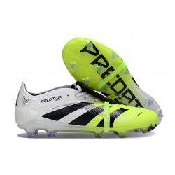 Scarpa Adidas Predator Elite Tongue FG Bianco Nero Limone Lucido