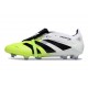 Scarpa Adidas Predator Elite Tongue FG Bianco Nero Limone Lucido