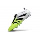 Scarpa Adidas Predator Elite Tongue FG Bianco Nero Limone Lucido