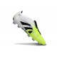 Scarpa Adidas Predator Elite Tongue FG Bianco Nero Limone Lucido