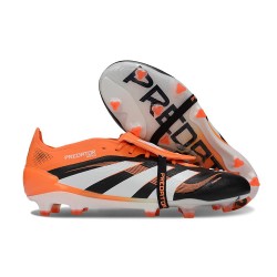 Scarpa Adidas Predator Elite Tongue FG Nero Bianco Arancio