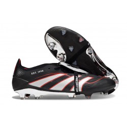 Scarpa Adidas Predator Elite Tongue FG Nero Bianco Rosso