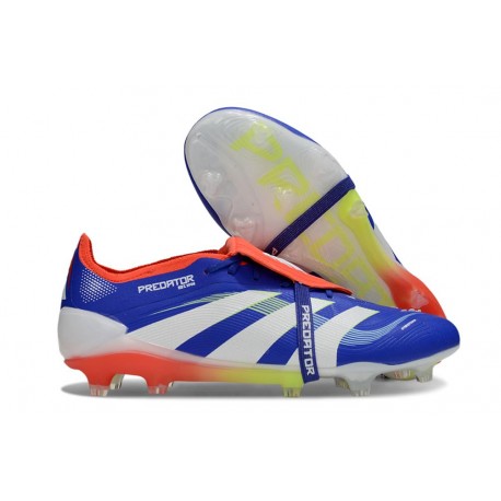 Scarpa Adidas Predator Elite Tongue FG Blu Rosso Bianco