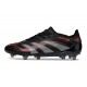 adidas Predator Elite FG Scarpe da Calcio Nero Grigio Rosso Lucido