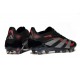 adidas Predator Elite FG Scarpe da Calcio Nero Grigio Rosso Lucido