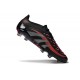 adidas Predator Elite FG Scarpe da Calcio Nero Grigio Rosso Lucido