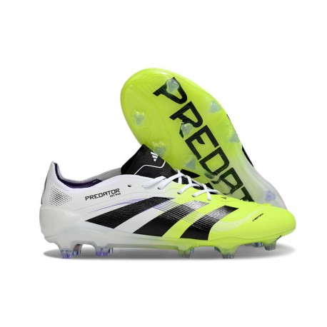 adidas Predator Elite FG Scarpe da Calcio Bianco Nero Limone Lucido