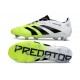 adidas Predator Elite FG Scarpe da Calcio Bianco Nero Limone Lucido