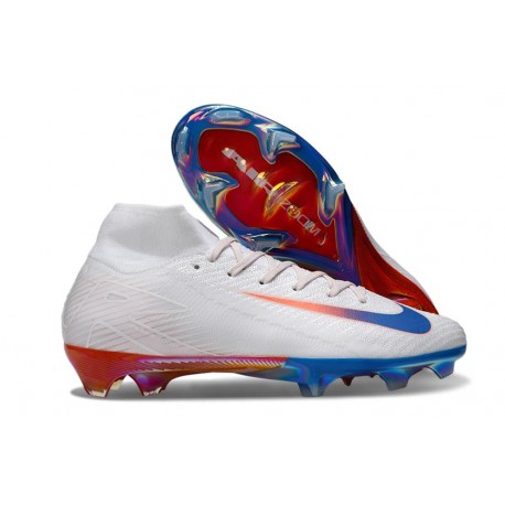 Nike Air Zoom Mercurial Superfly 10 Elite FG Bianco Blu Rosso