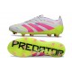 adidas Predator Elite FG Scarpe da Calcio Bianco Rosa Lucido Limone Lucido