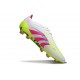 adidas Predator Elite FG Scarpe da Calcio Bianco Rosa Lucido Limone Lucido