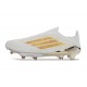 Scarpa da Calcio adidas F50+ Laceless Elite FG Bianco Oro