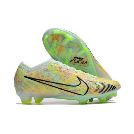 Nike Air Zoom Mercurial Vapor 15 Elite FG Verde Orzo Blu Nerastro Arancione Total