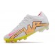 Scarpe Nike Zoom Mercurial Vapor XV Elite FG Bianco Giallo Rosa