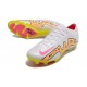 Scarpe Nike Zoom Mercurial Vapor XV Elite FG Bianco Giallo Rosa