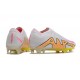 Scarpe Nike Zoom Mercurial Vapor XV Elite FG Bianco Giallo Rosa