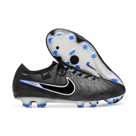 Nike Tiempo Legend X Elite FG Scarpa Nero Cromo Hyper Royal